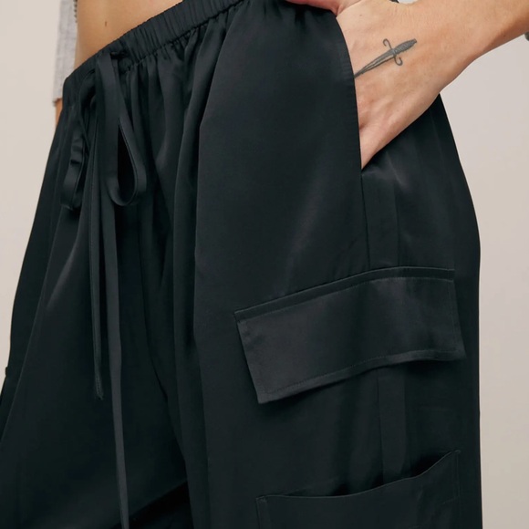 Reformation Ethan Satin Wide Leg Pants - Picture 4 of 4
